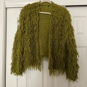 H&M Green Textured Cardigan